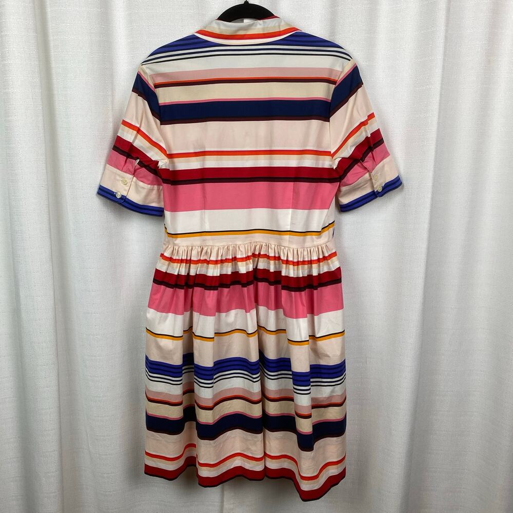 Kate Spade New York Spice Things Up Berber Stripe Shirt Dress Sz.4 - Picture 11 of 16